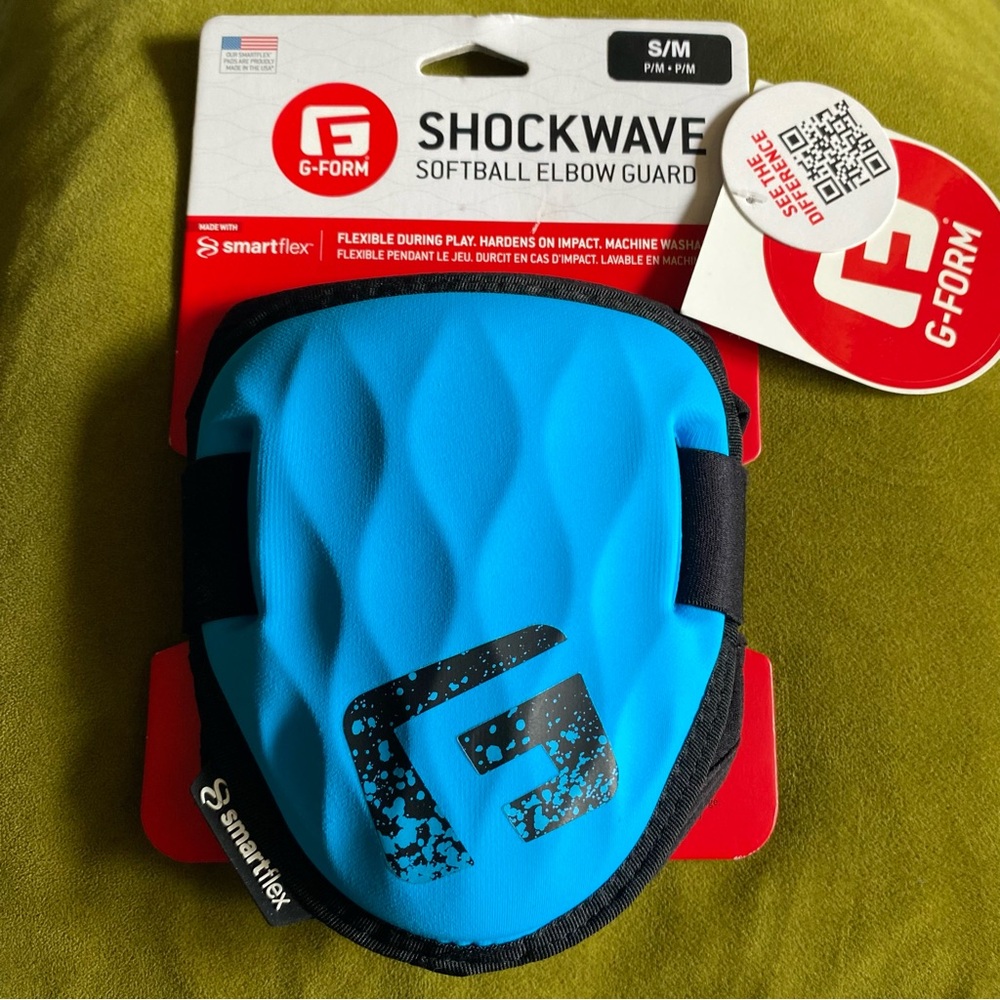 G-Form Shockwave Softball Elbow‎ Guard Blue Size S/M NEW